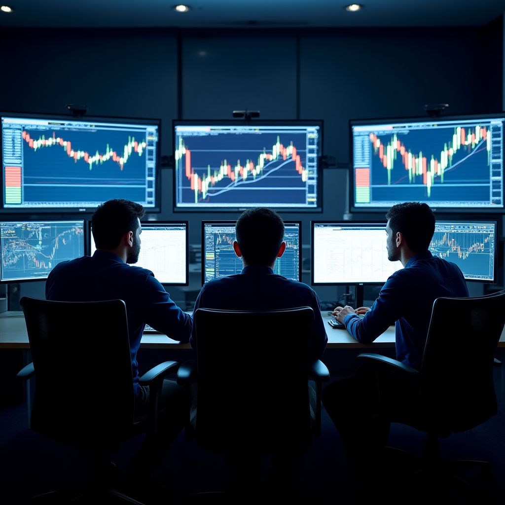 Estudiantes en clase de trading